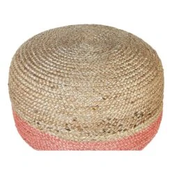 Beliani Poef DUKI - Natuurlijk Jute -Beliani 035fcf274e7b4460bfcf45e0724cb2b1