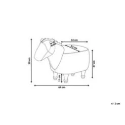 Beliani Dierenhocker HORSE - Bruin Kunstleer -Beliani 0407f9575b2845cc853626225519417b