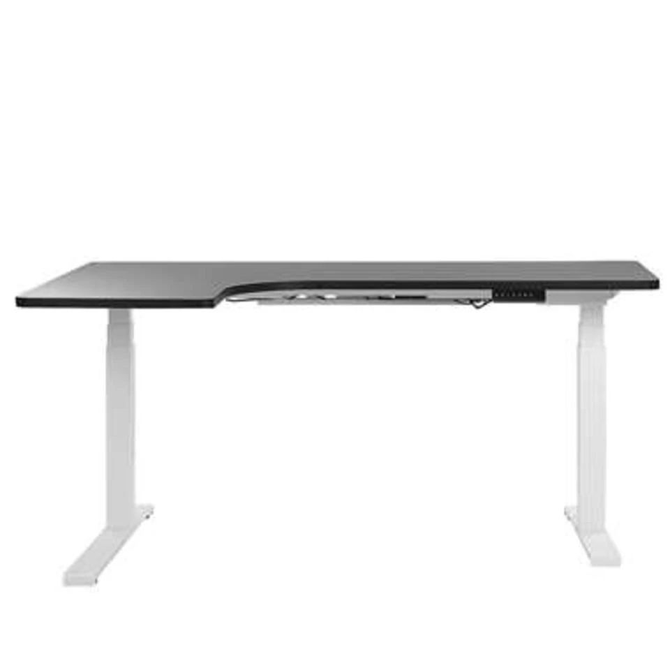 Beliani Verstelbaar Bureau DESTIN - Zwart Spaanplaat Beliani Verstelbaar Bureau DESTIN - Zwart Spaanplaat -Beliani 0af3baf01d5b47778b1c857806e4c18c