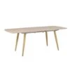 Beliani Eettafel HAGA - Lichte Houtkleur Mdf 2 Beliani Eettafel HAGA - Lichte Houtkleur Mdf -Beliani 1000001602