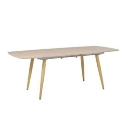 Beliani Eettafel HAGA - Lichte Houtkleur Mdf