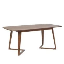 Beliani Eettafel HUXTER - Donkere Houtkleur Mdf