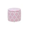 Beliani Poef TUNICA - Roze Katoen -Beliani 1000001730