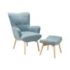 Beliani Fauteuil VEJLE - Blauw Polyester -Beliani 1000027714