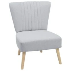 Beliani Fauteuil VAASA - Grijs Polyester
