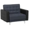 Beliani Fauteuil ABERDEEN - Grijs Polyester 1 Beliani Fauteuil ABERDEEN - Grijs Polyester -Beliani 1000027738