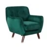 Beliani Fauteuil BODO - Groen Fluweel 1 Beliani Fauteuil BODO - Groen Fluweel -Beliani 1000027750