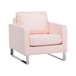 Beliani Fauteuil VIND - Roze Polyester