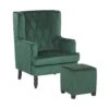 Beliani Fauteuil SANDSET - Groen Fluweel -Beliani 1000038679