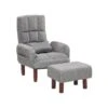 Beliani Fauteuil OLAND - Grijs Polyester -Beliani 1000038680
