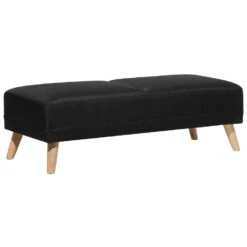 Beliani Ottomaan FLORLI - Zwart Polyester