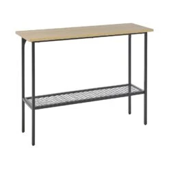 Beliani Consoletafel DORENA - Lichte Houtkleur Mdf