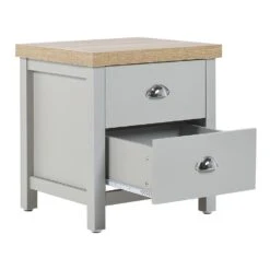 Beliani Bijzettafel CLIO - Grijs Vezelplaat -Beliani 1000059715 0103