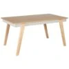 Beliani Eettafel PHOLA - Lichte Houtkleur Mdf -Beliani 1000079988