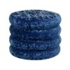 Beliani Poef BREWTON - Blauw Fluweel -Beliani 1000080239