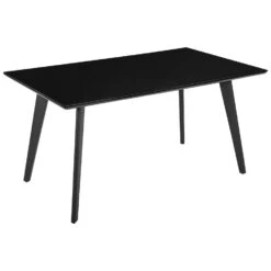 Beliani Eettafel DORCAS - Zwart Mdf