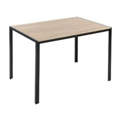 Beliani Eettafel NEWFIELD - Lichte Houtkleur Mdf