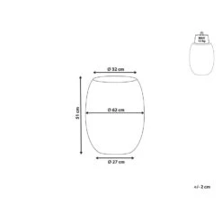 Beliani Bijzettafel UHANA - Zwart Synthetisch Materiaal -Beliani 1000090847 0102