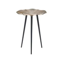 Beliani Bijzettafel PUDUR - Goud Aluminium