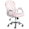 Beliani Bureaustoel PRINCESS - Roze Fluweel -Beliani 1000096216