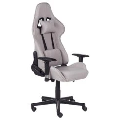 Beliani Gamestoel WARRIOR - Grijs Polyester