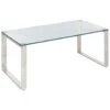 Beliani Salontafel TILON - Zilver Veiligheidsglas -Beliani 1000097727