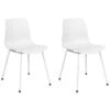 Beliani Eetkamerstoel LOOMIS - Wit Polypropyleen -Beliani 1000097741