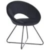 Beliani Fauteuil RACHEL - Zwart Fluweel -Beliani 1000097752