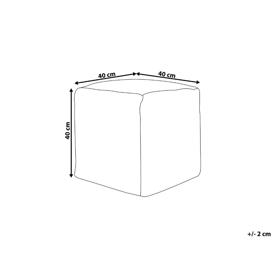 Beliani Poef HARNAI - Wit Katoen Beliani Poef HARNAI - Wit Katoen -Beliani 109977d402414c309fc2d4bd0ae5a647 1