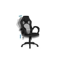 Beliani Bureaustoel FIGHTER - Zwart Kunstleer -Beliani 1122156900 0103