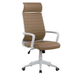 Beliani Bureaustoel LEADER - Bruin Polyester