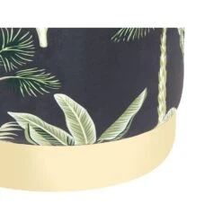 Beliani Poef WRILEY - Groen Fluweel -Beliani 12312f4b74f34ea494c1fd315c567c09