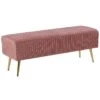 Beliani Hocker PATERSON - Roze Fluweel -Beliani 1264912934
