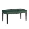 Beliani Hocker YORKTON - Groen Fluweel -Beliani 1322526784