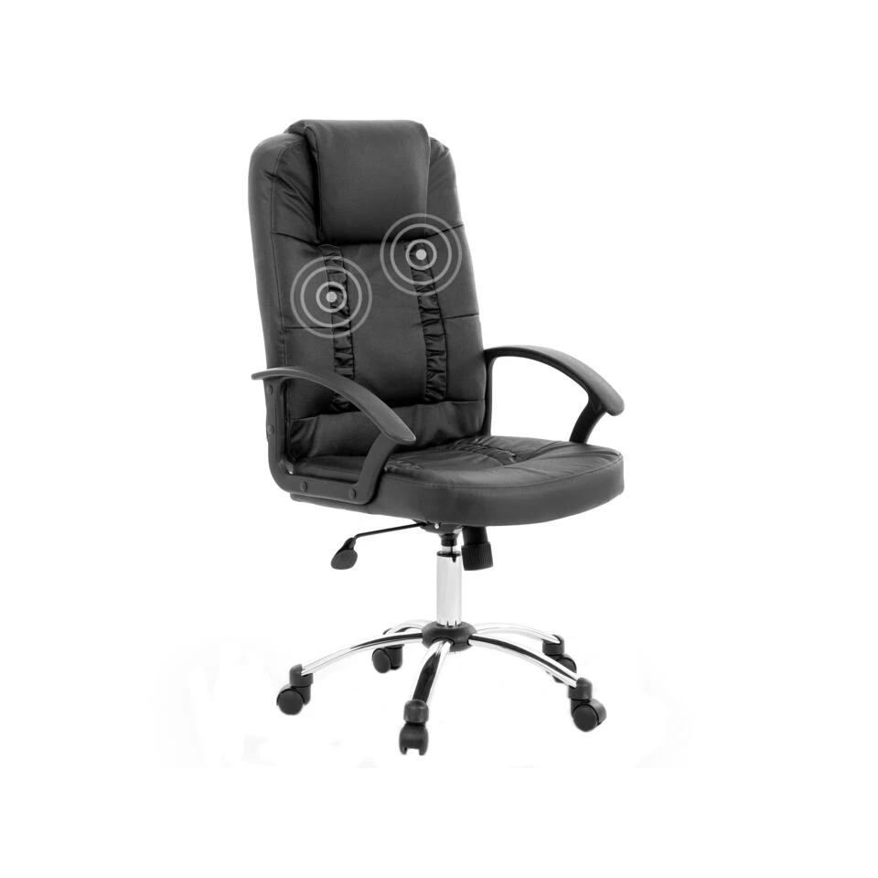 Beliani Bureaustoel RELAX - Zwart Kunstleer Beliani Bureaustoel RELAX - Zwart Kunstleer -Beliani 1339917476