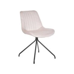 Beliani Eetkamerstoel NAVASOTA - Beige Fluweel 5 Beliani Eetkamerstoel NAVASOTA - Beige Fluweel -Beliani 1391d1bf83544e7a995f2b29034118e9