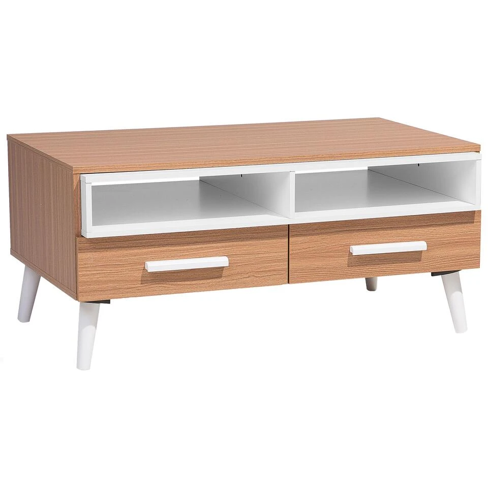 Beliani Salontafel ALLOA - Lichte Houtkleur Spaanplaat Beliani Salontafel ALLOA - Lichte Houtkleur Spaanplaat -Beliani 1409246748