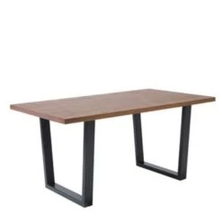 Beliani Eettafel AUSTIN - Donkere Houtkleur Mdf