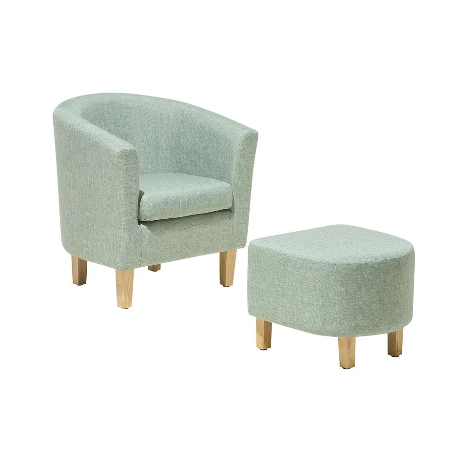 Beliani Cocktailstoel HOLDEN - Groen Polyester Beliani Cocktailstoel HOLDEN - Groen Polyester -Beliani 1461711884