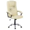 Beliani Bureaustoel COMFORT - Beige Kunstleer