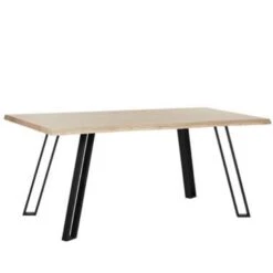 Beliani Eettafel GRAHAM - Lichte Houtkleur Mdf