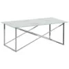 Beliani Salontafel EMPORIA - Wit Veiligheidsglas -Beliani 1575700086
