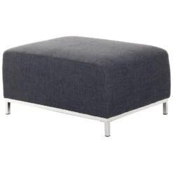 Beliani Ottomaan OSLO - Grijs Polyester