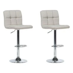 Beliani Barkruk MARION - Beige Polyester