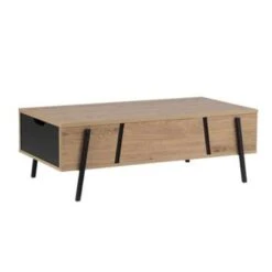 Beliani Salontafel BLACKPOOL - Lichte Houtkleur Spaanplaat