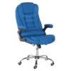 Beliani Bureaustoel ROYAL - Blauw Polyester -Beliani 1736603836