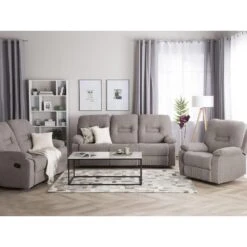 Beliani Fauteuil BERGEN - Beige Polyester 5 Beliani Fauteuil BERGEN - Beige Polyester -Beliani 178403f745df481fa375d45f49d9fb41