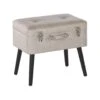 Beliani Hocker MALLARD - Beige Kunstleer -Beliani 1910355138
