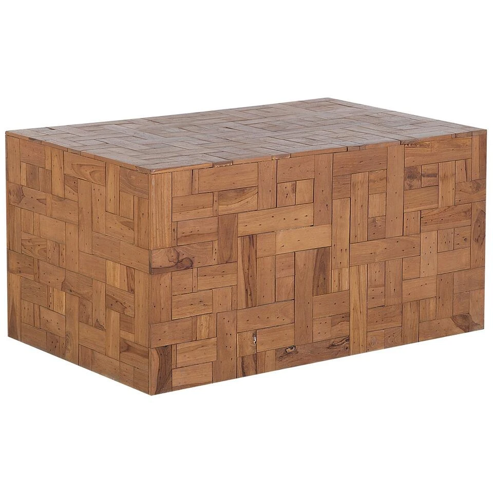 Beliani Salontafel GAMBO - Lichte Houtkleur Teakhout Beliani Salontafel GAMBO - Lichte Houtkleur Teakhout -Beliani 1921382153