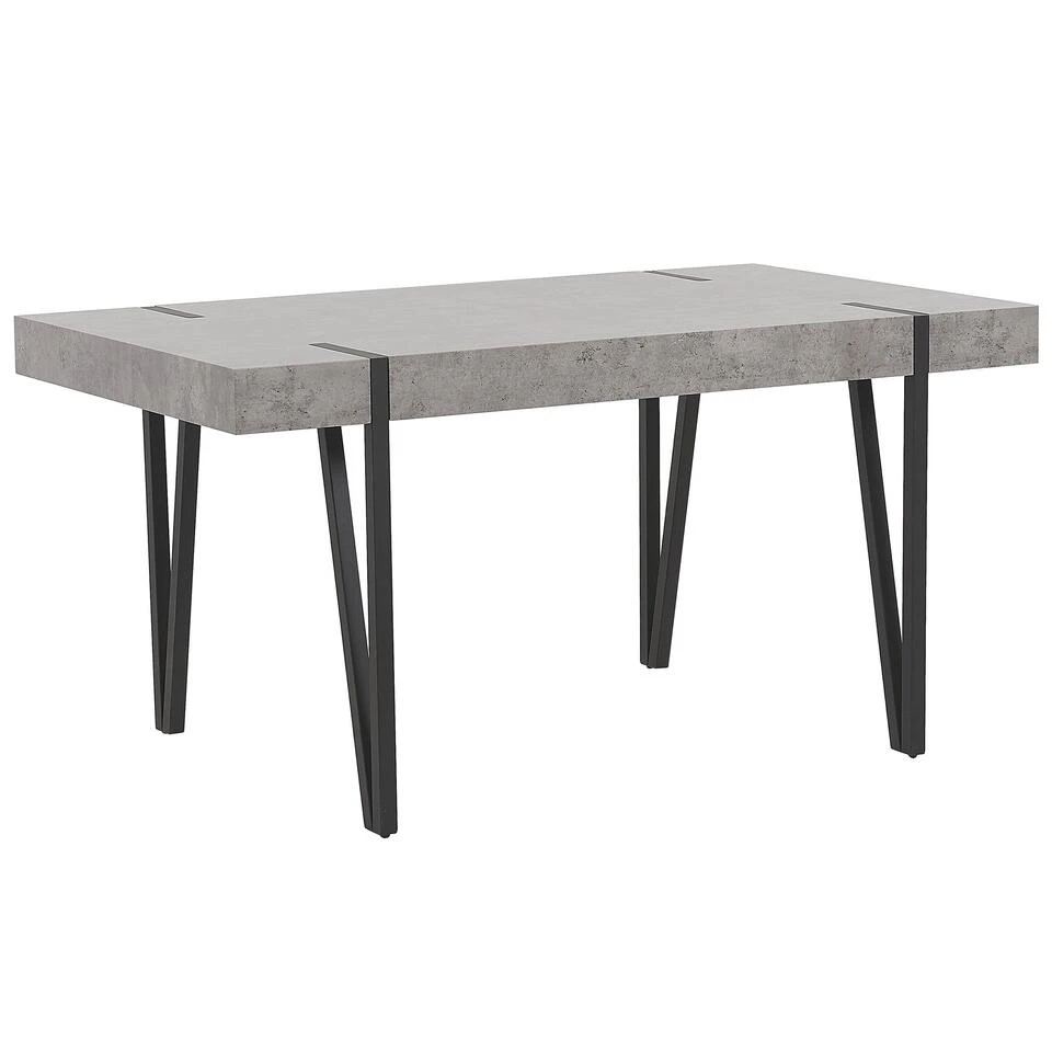 Beliani Eettafel ADENA - Grijs Mdf Beliani Eettafel ADENA - Grijs Mdf -Beliani 1942466802